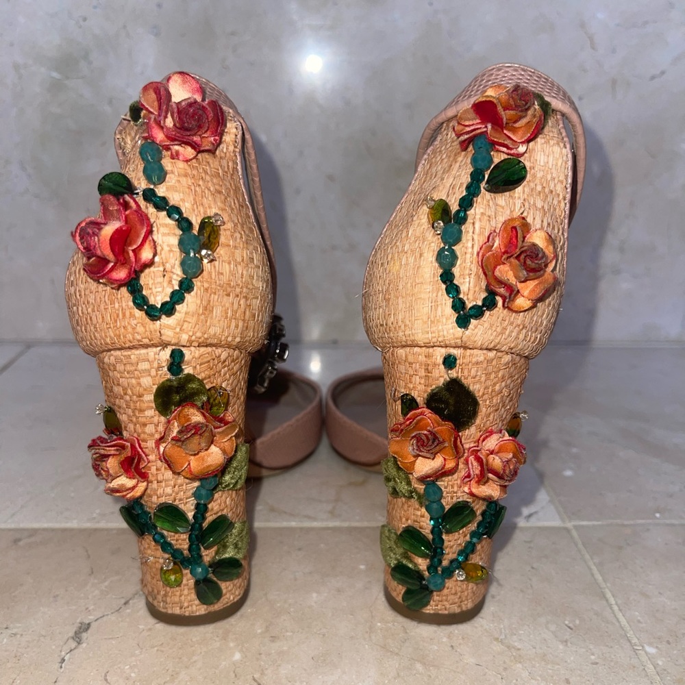 Dolce and Gabbana Floral Embellished shoe